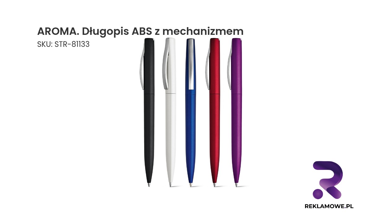 AROMA. Długopis ABS z mechanizmem obrotowym AROMA długopis ABS z mechanizmem