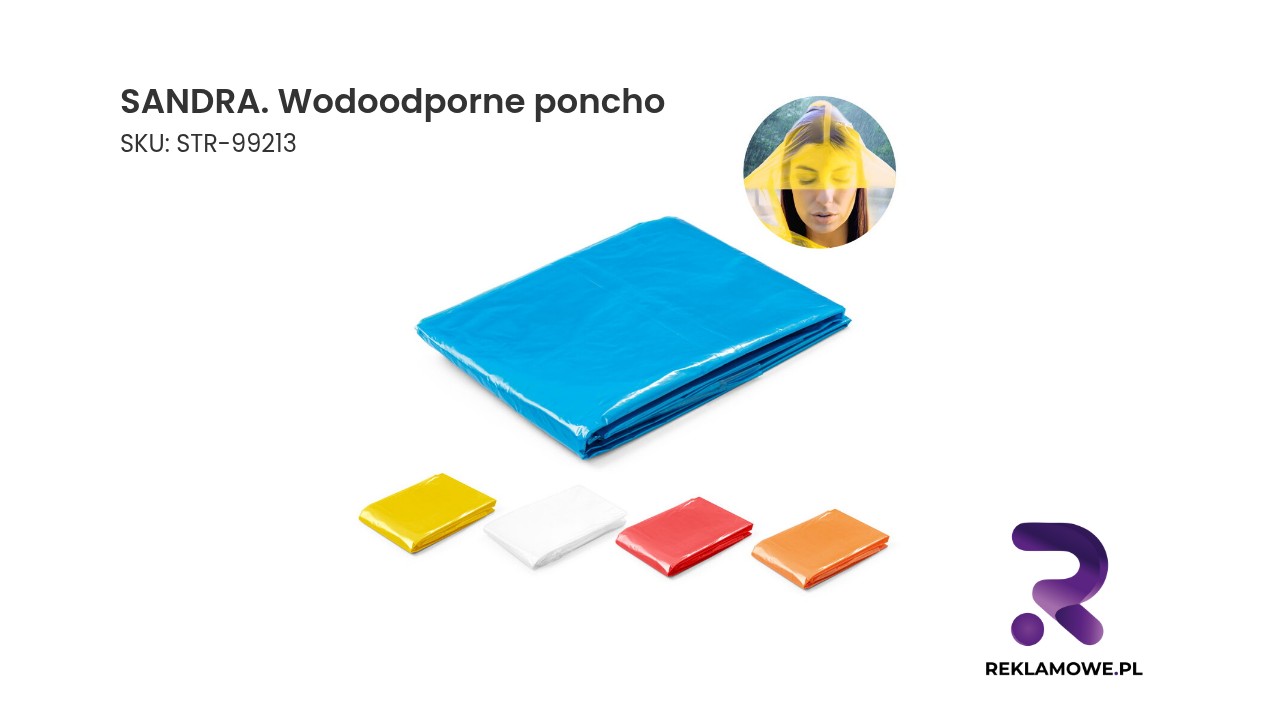 SANDRA wodoodporne poncho przeciwdeszczowe