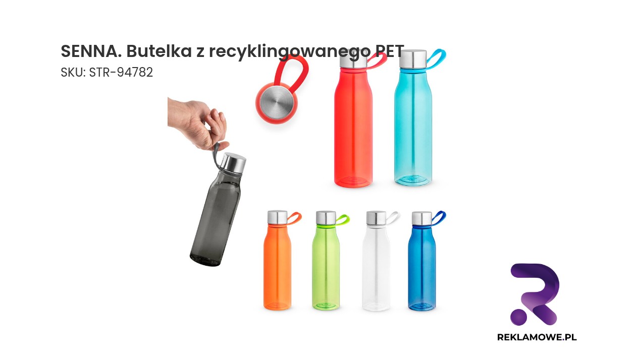 SENNA butelka z recyklingowanego PET – ekologiczna butelka wielokrotnego użytku